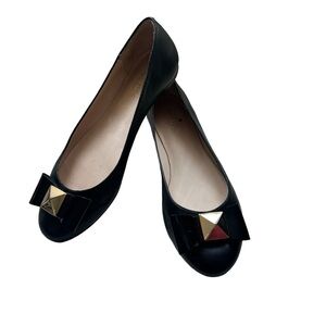Kate Spade Anika Black Bow Flats